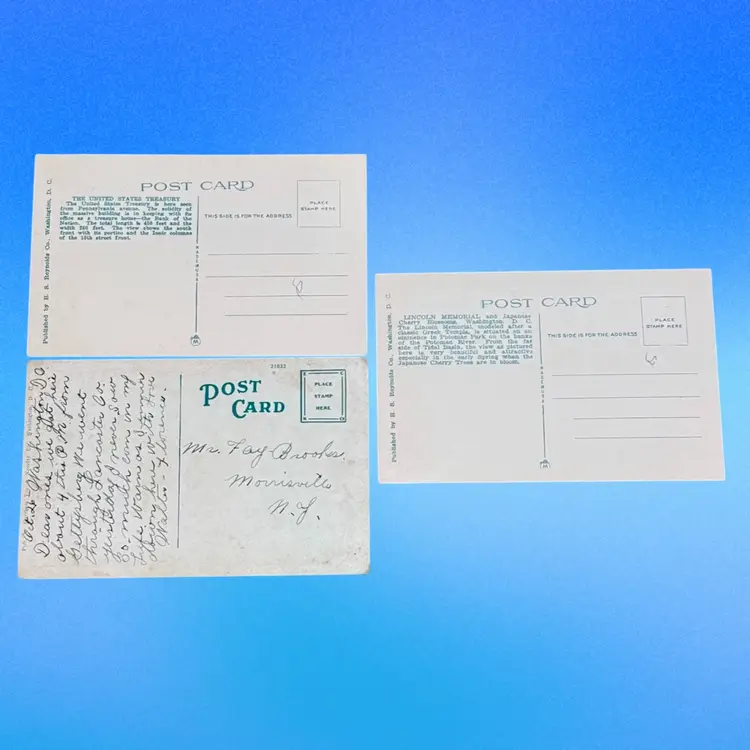 Lot/3 Vintage American Landmark Postcards