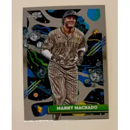 Manny Machado Chrome Cosmic San Diego Padres