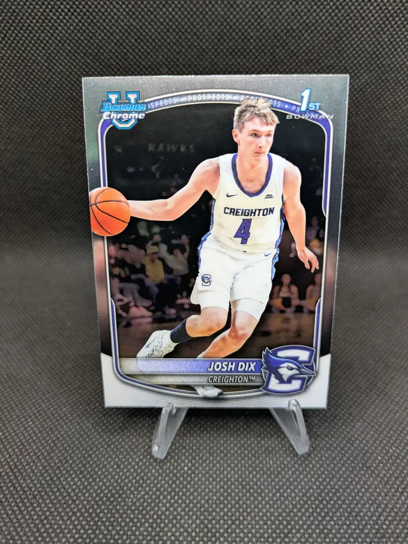 Josh Dix 2025 Bowman Chrome U 1st Bowman #BCP-17 - Creighton