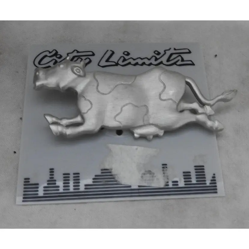 City Limits Cow Brooch