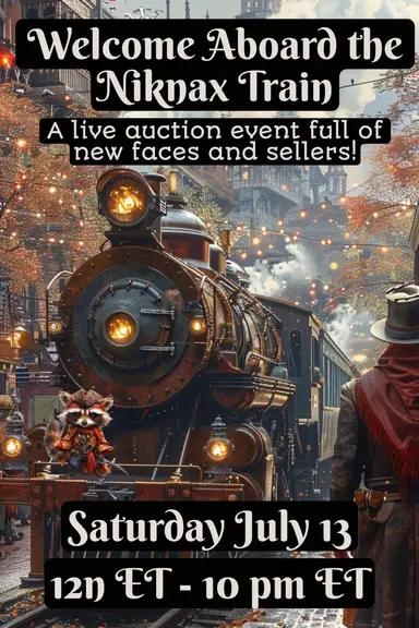 Welcome Aboard the Niknax Train!  Vintage Variety Sale!!!