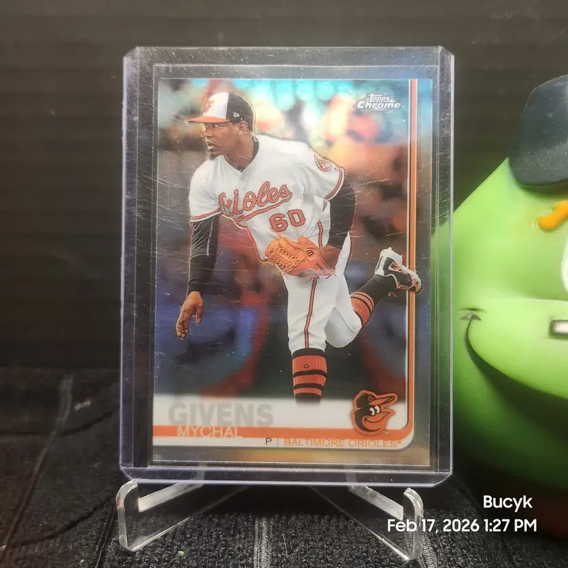 2019 Topps Chrome Refractor - Mychal Givens Baltimore Orioles