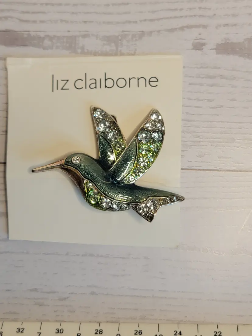 Liz Claiborne Hummingbird Brooch Pin