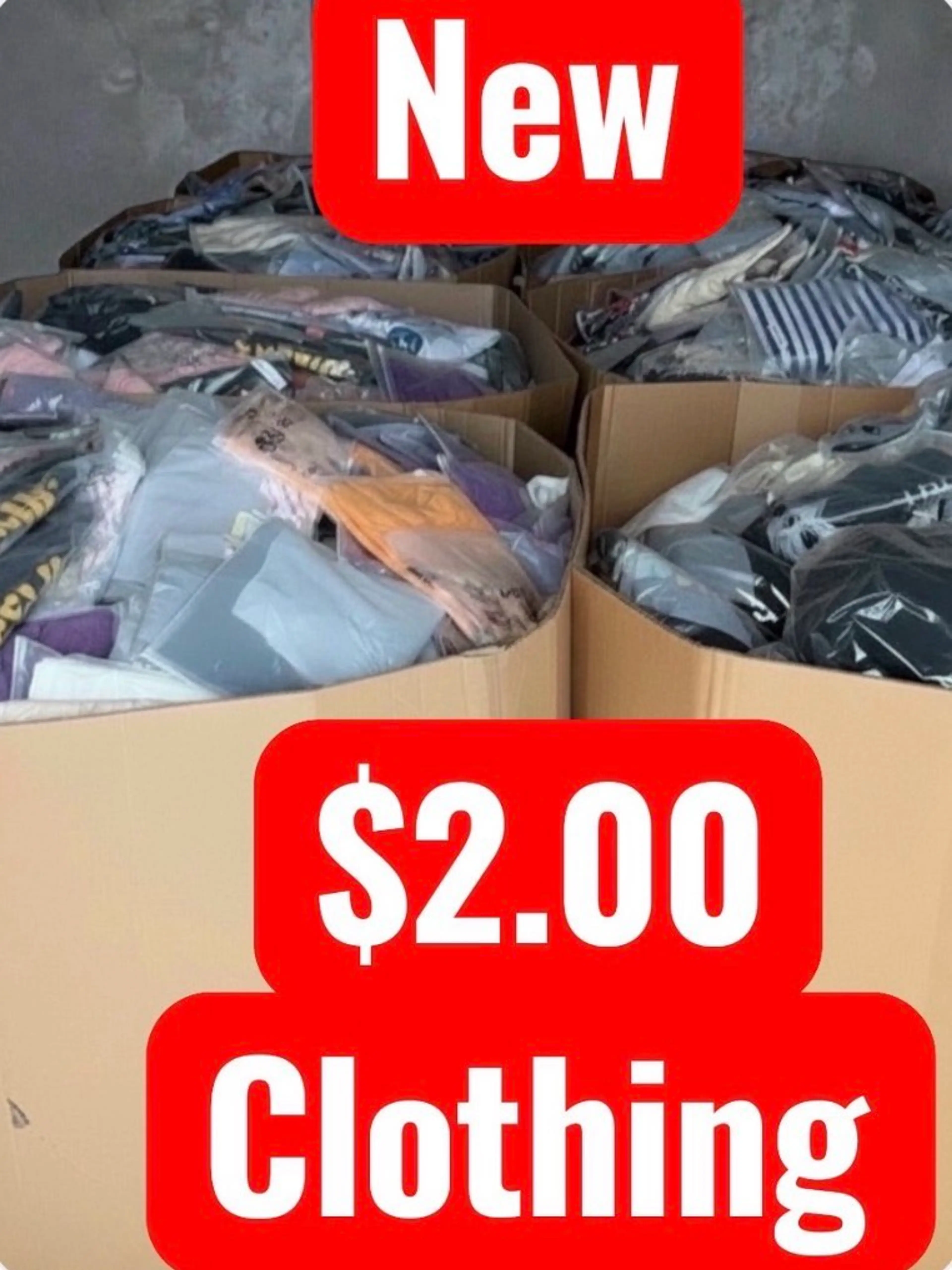 $2.00 Clothing Random Pulls Brand New 