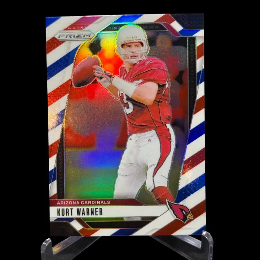 Kurt Warner 2024 Panini Prizm #8 Red White & Blue Prizm Arizona Cardinals