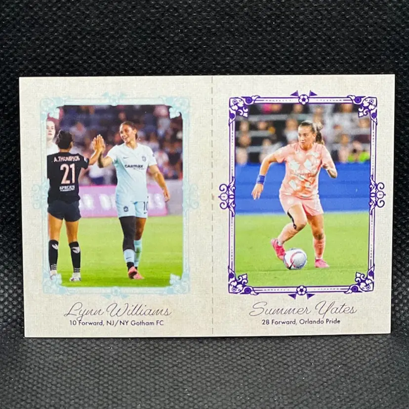 Lynn Williams Summer Yates 2024 Parkside NWSL Vol 2 Beachwood Soccer Card