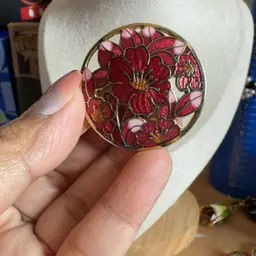 Cloisonné Hibiscus