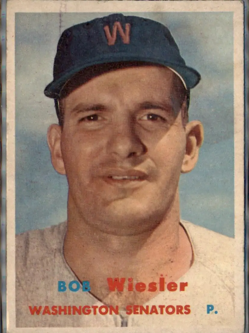 1957 Topps #126 Bob Wiesler - ( pk1 ) - Washington Senators
