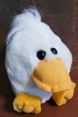 Vintage Puffkins 'Qwakster 5-2-97' Plush Duck c.1994