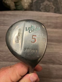 #02 LADIES GOLFSMITH 5 Wood Grafalloy Lady Classic Graphite Blue Shaft.