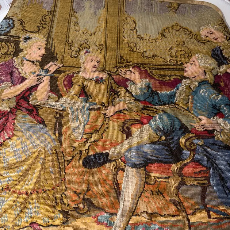 Vintage Julius Resnick Large Tapestry Handbag 1950's