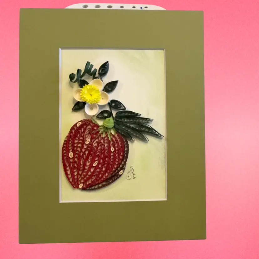 Original Quilled Strawberry And Bloom