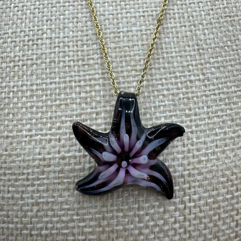 Dainty Art, Glass Pendant Necklace