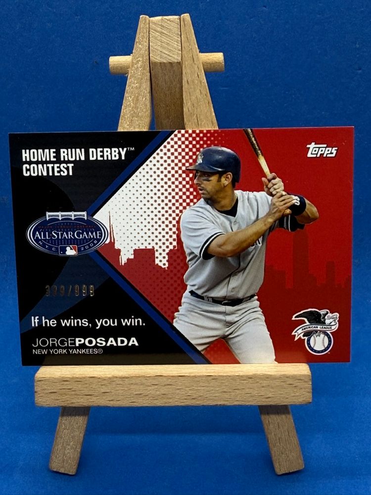 2008 Topps Jorge Posada Home Run Derby /999 New York Yankees A27