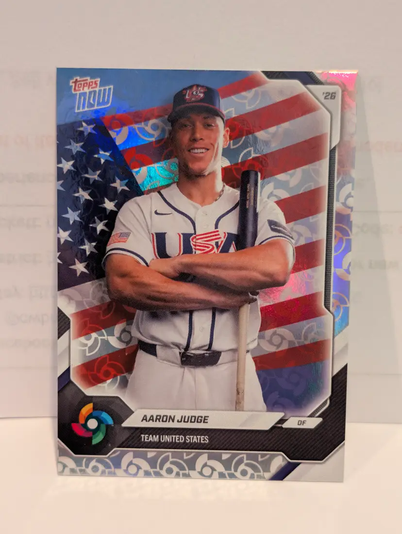 Aaron Judge 2026 Topps Now World Baseball Classic Team Set USA Logo - (137) -