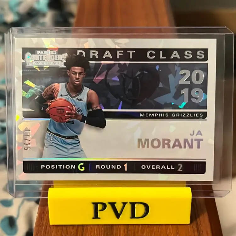2019 Panini Contenders NBA Ja Morant Cracked Ice Rookie Ticket #17/25