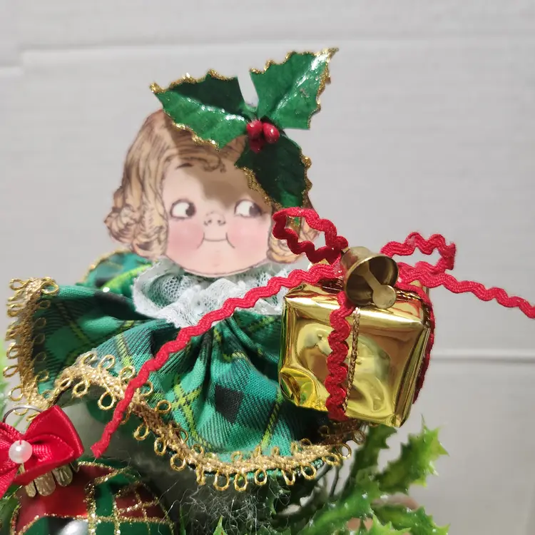 Classic Santa Boot with Dolly Dingle Assemblage