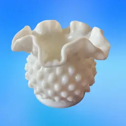 Vintage Fenton Hobnail Milk Glass