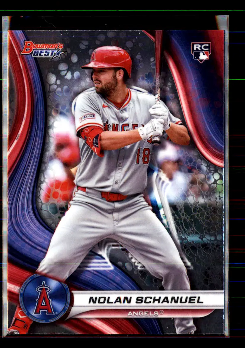 Nolan Schanuel 2024 Bowman's Best #2 - (113) - Los Angeles Angels
