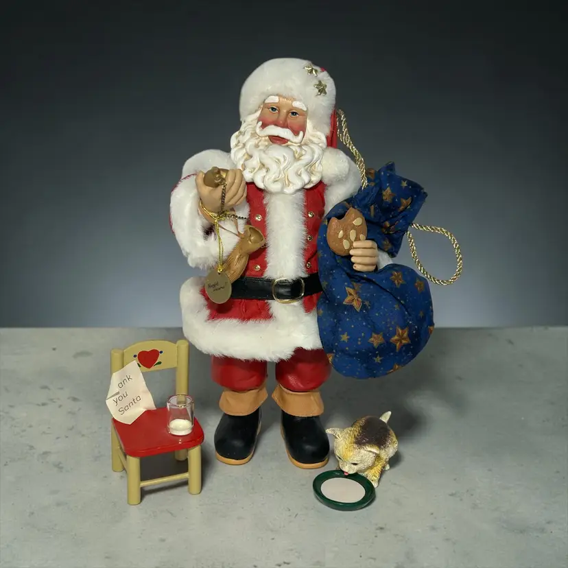 Clothtique by Possible Dreams Santa Cookie Break 3 Piece Set