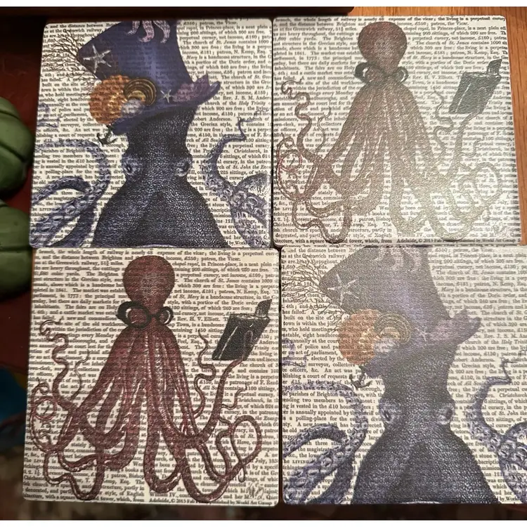 Octopus Nautical Hat - Coasters
By Fab Funky