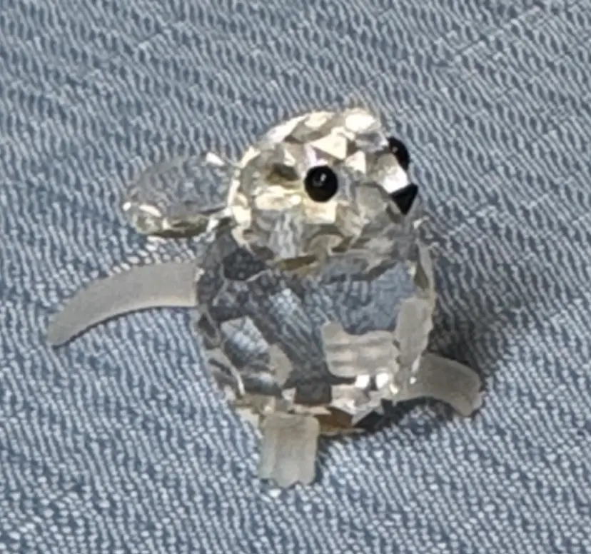 Swarovski Crystal Figurine Small Field Mouse 1" Great Condition