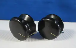 Vintage Bakelite Knobs Guitar Amp Tube Amp Test Equipment Lot of 2