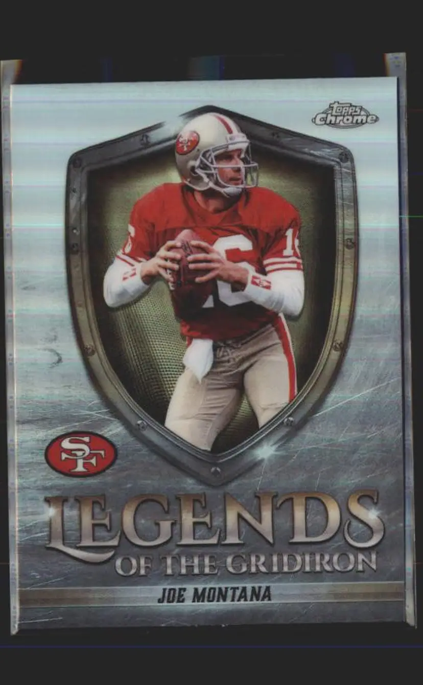 Joe Montana 2025 Topps Chrome #LOG-8 Legends of the Gridiron Refractor - (140) - San Francisco 49ers