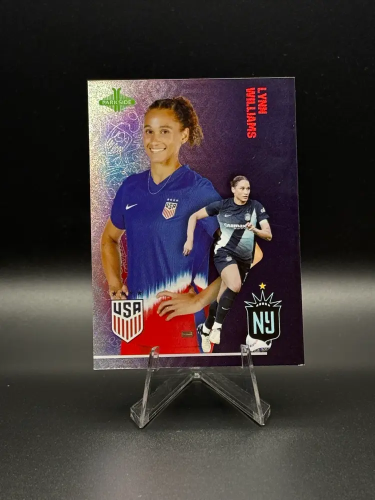 Lynn Williams 2024 Parkside One Nation One Team Blue /65 USWNT Soccer Card