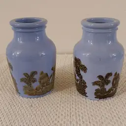 Antique Pratt Ware Tobacco/Mustard/Meat Jars