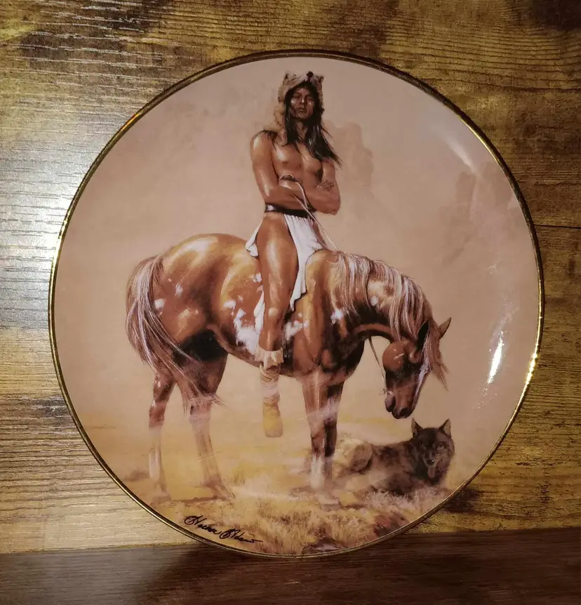 Lot of 3 Indian Themed Decorative Plates