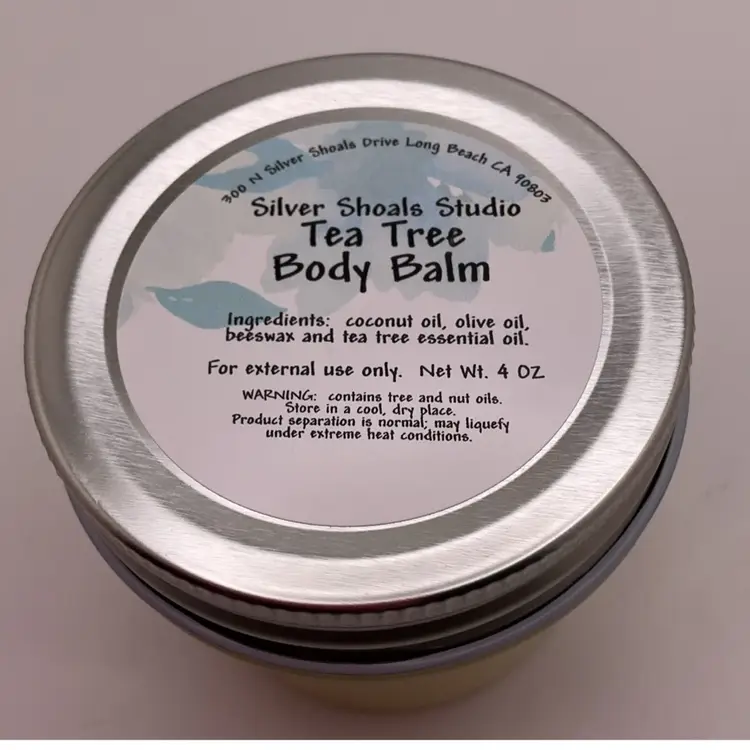 Made by Me! Body Balm - TEA TREE - 4 OZ Made with Beeswax! READ