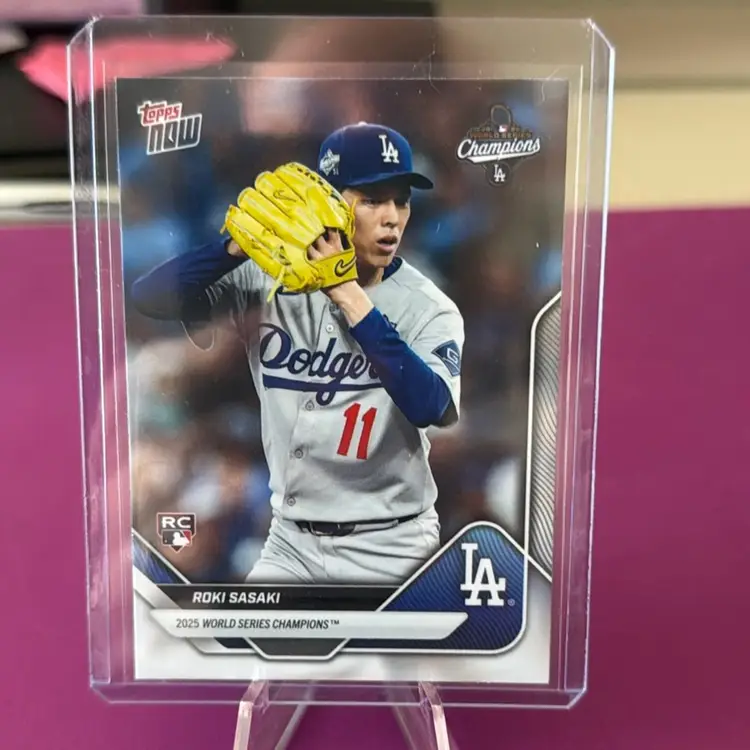 2025 Topps Now Dodgers Team Set Roki Sasaki SP WS14SP