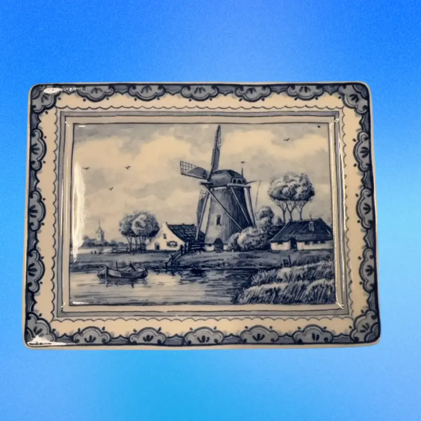 Original Delftsblauw Art. 24-05 Tray 6” X 4.5”