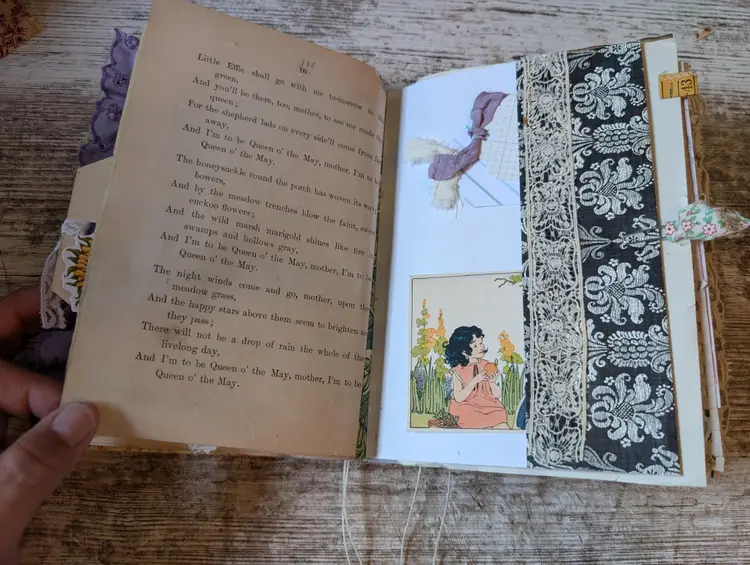 Handmade Junk Journal Reader's Digest Yellow Vintage