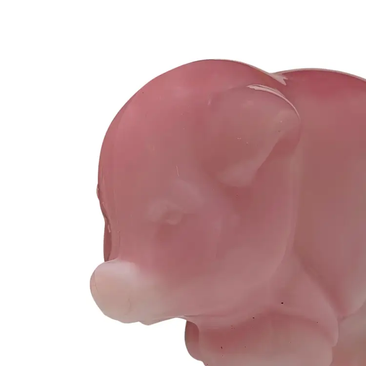 Heisey HCA Sow Pig  Figurine By Fenton Rosalene Pink Glass Limited Addition 441/450 Signed READ
3-1/4” T x 5” L x 3-1/4” W