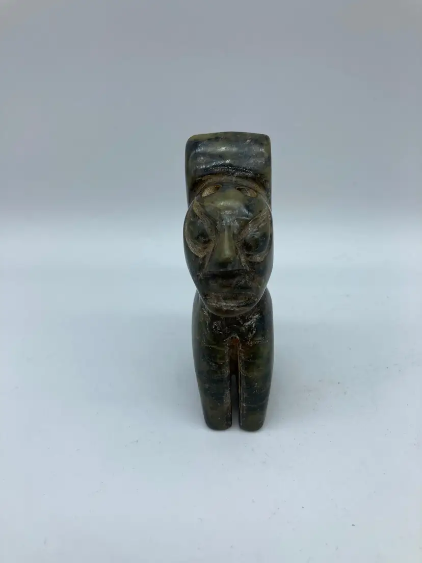 Hongshan China Style Large Jadite Statue Figure Nephrite