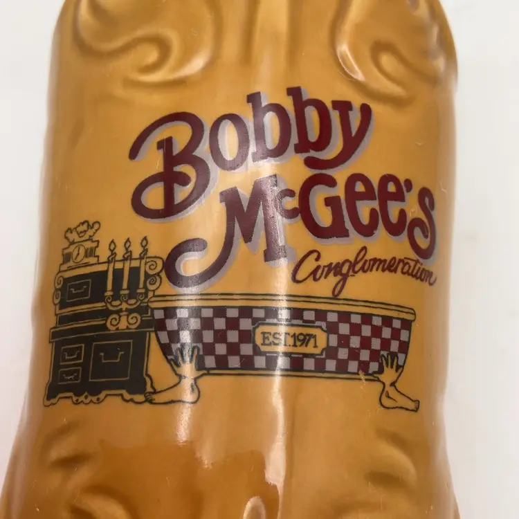 POW4 VTG Bobby McGee's Conglomeration Ceramic Cowboy Boot 6" Vase 1980’s