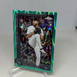 2025 Topps Chrome Update Carson Palmquist Aqua Wave Refractor 83/199 #USC173 RC