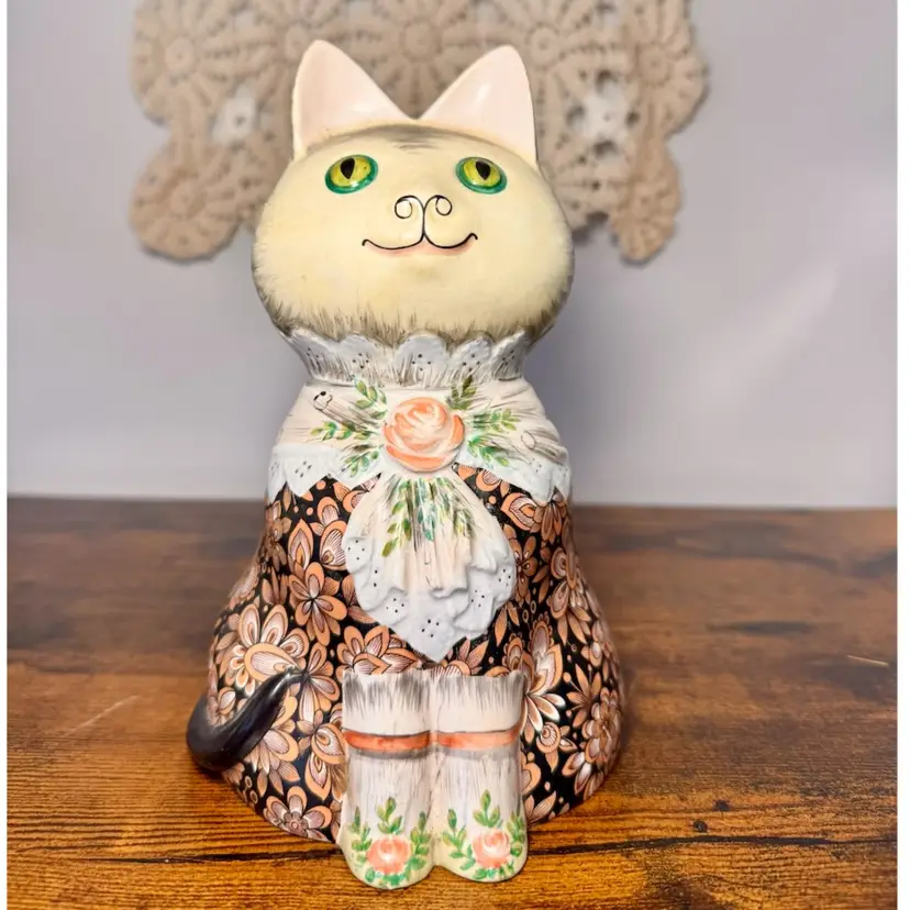 ๐ป 7โ vintage Italian Mottahedeh ceramic cat.