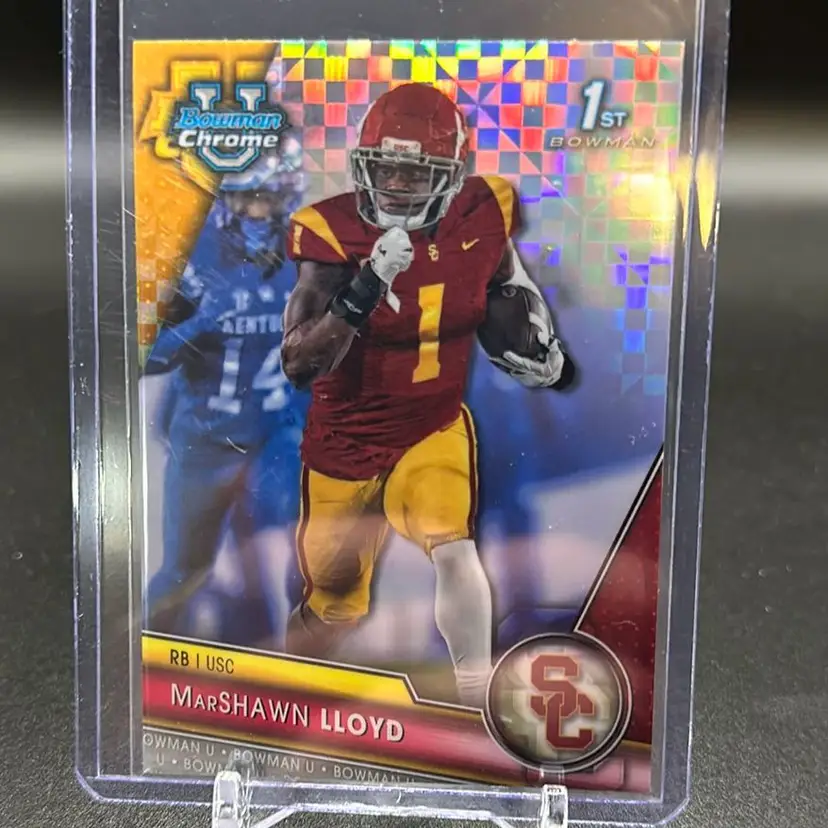 Marshawn Lloyd 2023 Bowman Chrome U 1st X Fractor USC Trojans