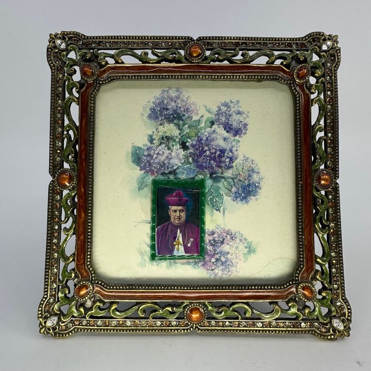 Enamel On Metal Square Frame 5.5”