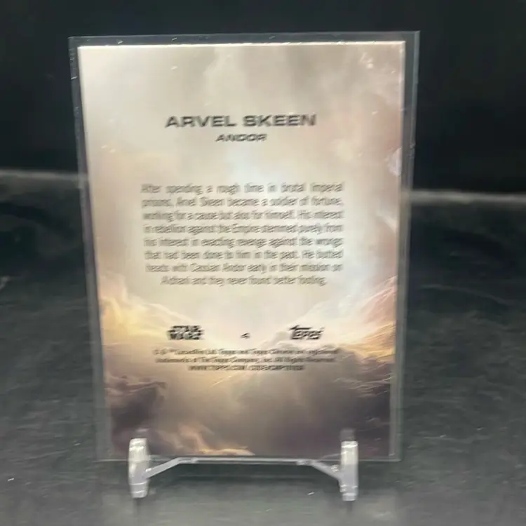 2025 Topps Chrome Star Wars Arbel Skeen Ray Wave Refractor