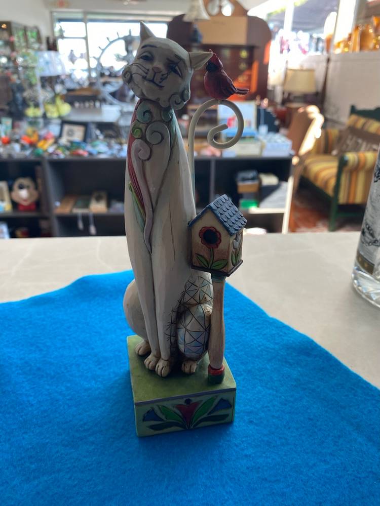 Jim shore cat figurine