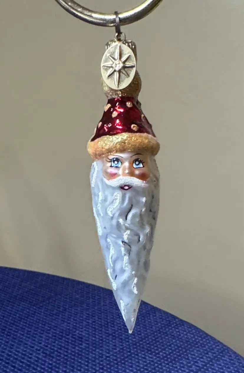 CHRISTOPHER RADKO- "ENCHANTER SANTA GEM" LITTLE GEMS COLLECTION 4”