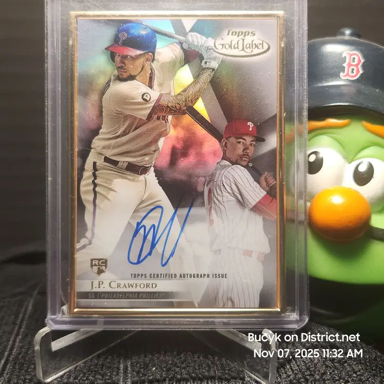 2018 Topps Gold Label Framed Auto - JP Crawford Philadelphia Phillies