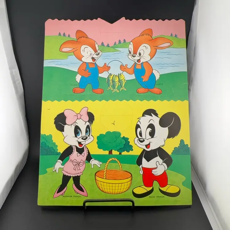 Vintage Walter Lantz Paper Dolls - Cartoon Stars 13” x 10.75”