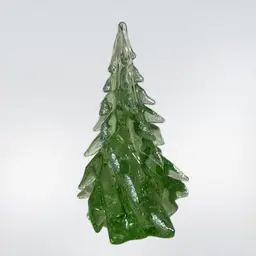 2025 Signed Wilkerson Glass Green Christmas Tree