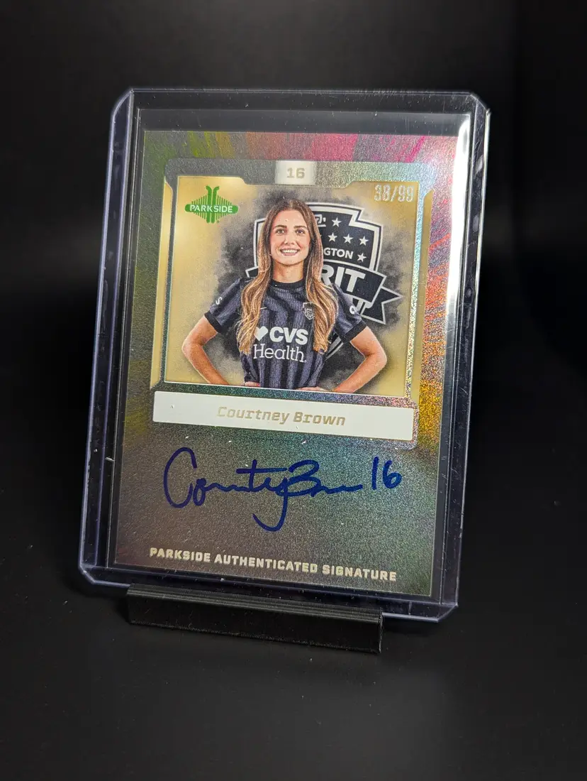 2025 Parkside NWSL Vol 1 Shimmer Auto /99 Courtney Brown Washington Spirit
