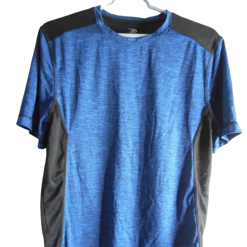 Black / Blue Mens Sz M T shirt mesh back Pro Player